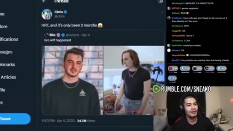 Sneako Reacts To Chris Tyson From MrBeast Being Transgender.