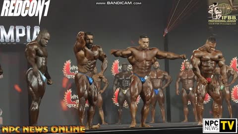 2022 IFBB Mr. Olympia 2nd callout Prejudging Comparisons 4K Video