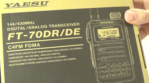 Part 1: Unboxing of Yaesu FT-70DR Dual Band C4FM Handheld Radio