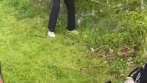 Man Hits Ball But Gets Hurt With It On His Leg While Playing Golf