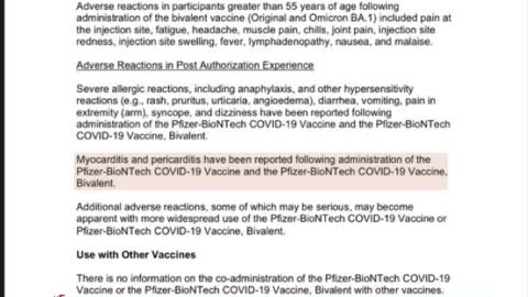 12.8.22 | New Pfizer Vaccine Fact Sheet by the FDA