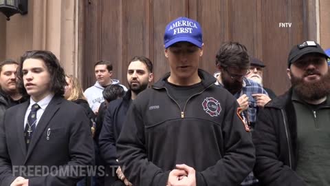 Pro Abortion Protest Outside the Basilica of the Saint Patrick's Cathedral in New York City