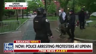 🚨 Happening Now: Police arresting protesters at UPENN
