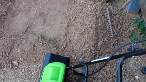 Setting Pavers Using a Greenworks AC Tiller & Fitting New Deck Boards. It all worked very well.