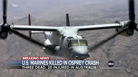 3 US Marines killed in Osprey crash - WNT