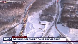 Thousands of Motorists Trapped on Interstate 95