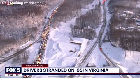 Thousands of Motorists Trapped on Interstate 95