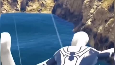 GTA 5 Epic Water Ragdolls - Spider-Man Jumps #shortsfeed #gta #gta5#spiderman #spiderman #gaming