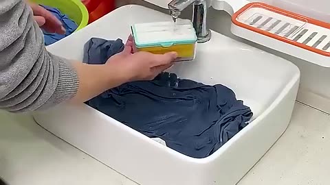 using soap when doing laundry