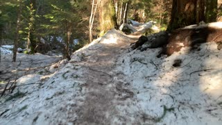 Hiking the Icy & Snowy Old Growth Forest – Tamanawas Falls – Mount Hood – Oregon – 4K