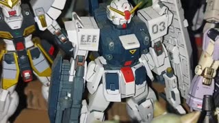 Gundam action figures collection