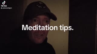 Meditation tips.