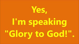 Godliness | Yes, I'm speaking "Glory to God!". - RGW Praising with Singing