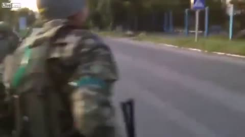 Back in 2014 Ukrainian soldiers were shooting into the homes of civilians in East Ukraine.