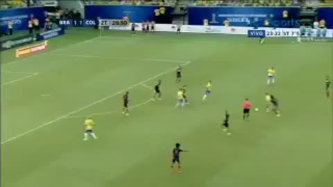 VIDEO: Neymar's winner for Brazil v Colombia