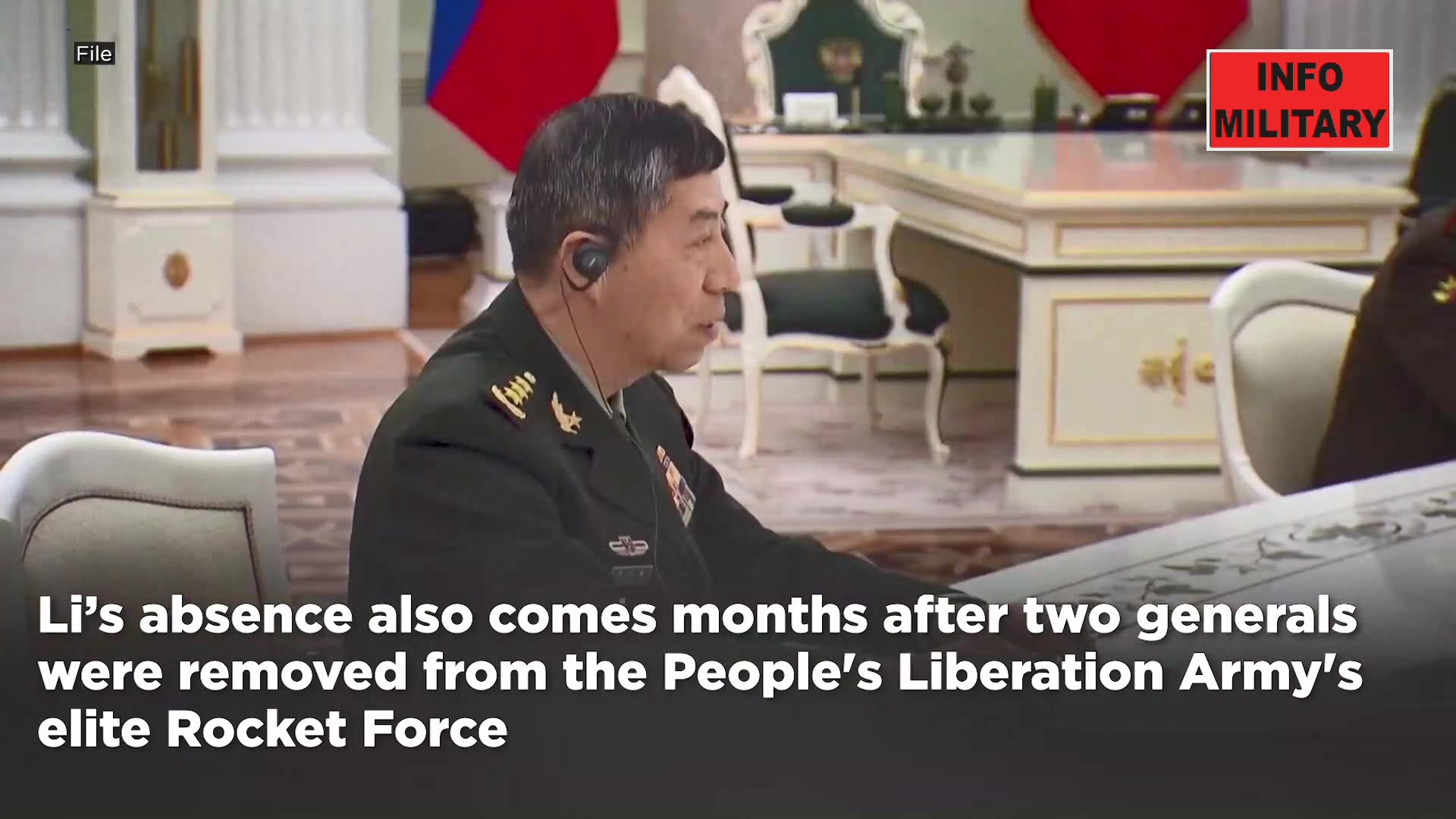 China's Defence Minister Disappears from Public View