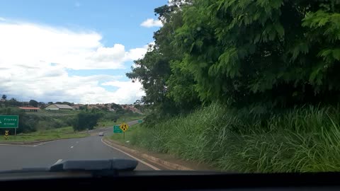 Franca SP - Rodovia Cândido Portinari, chuva de repente - Parte 1