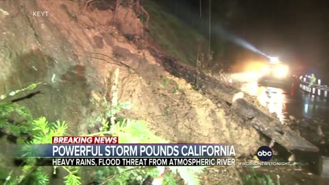 Torrential rains, flooding shut down Southern California