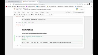 VARIABLES IN PYTHON