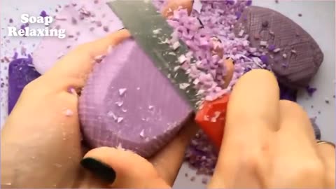 Satisfying soap cutting asmr