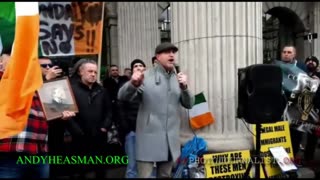 THE IRISH GATHER IN DUBLIN TO PROTEST THE ORCHESTRATED MIGRANT INVASION