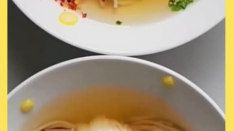 Fun with food, making poodles with noodles