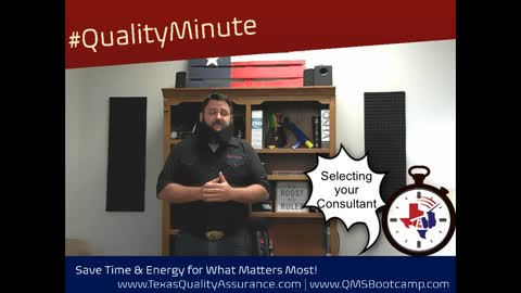 #QualityMinute - Selecting your consultant