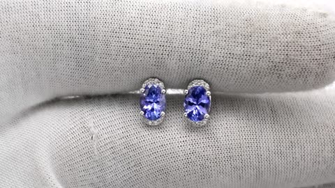 tanzanite drop earrings for sale |Chordia Jewels|