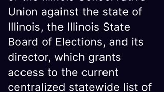 Finally Illinois voter rolls can be seen