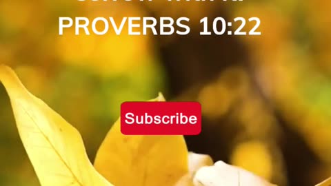 God's Promises PROVERBS 10:22