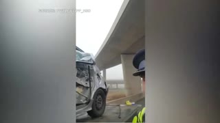 A car hit by a flywheel on a Toronto highway: 'It could have been fatal