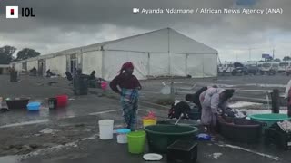 Watch: Belville refugees battle with ablution facilities after toilets were removed
