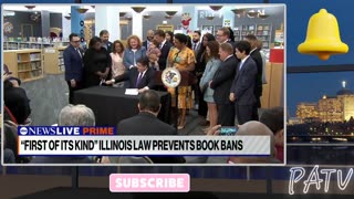 #PNews - #Illinois Gov. Pritzker Signs New Law Fighting 📘 Book Bans 🚫 in #America 👏 #Trump 🤔 💭