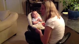 Smart Baby Knows How To Get Mom's Attention