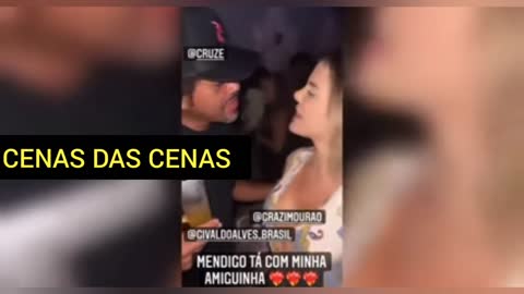 Mendigo Famoso pegando Mulher gata na festa #mendigo #gata #mulher #noticias #brasil #bbb22 #pegador