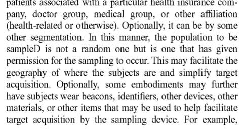 Systems and Methods For Mobile Sample Collection US Patent 11517232 B1