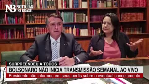 Bolsonaro surpreende e tradicional Live Semanal não é transmitida