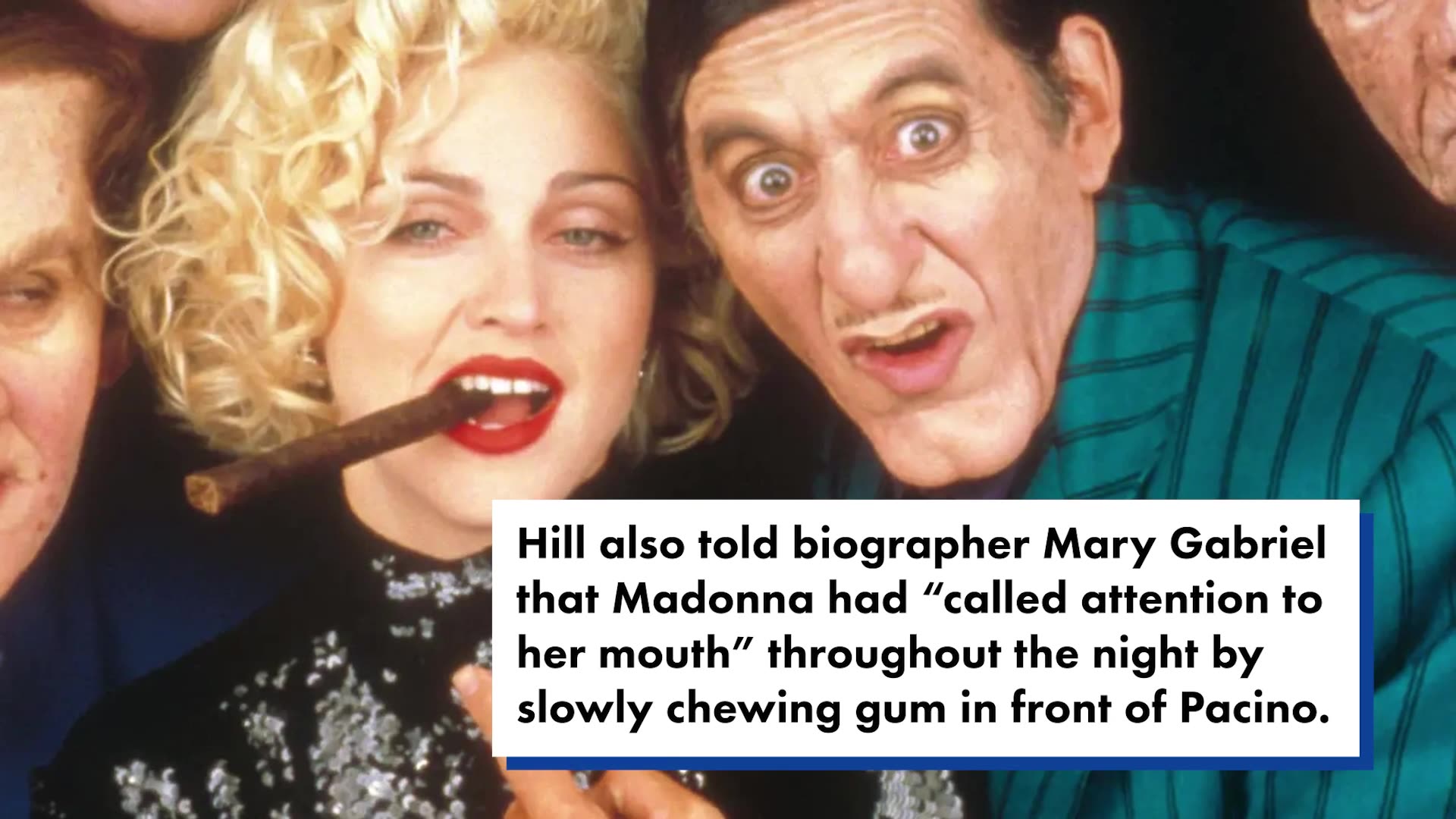 Madonna allegedly stuck her tongue in Al Pacino's ear when they met