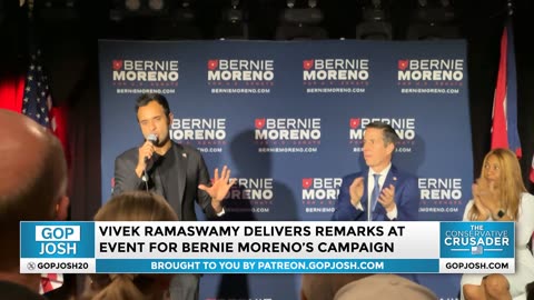 VIVEK RAMASWAMY delivers remarks at event for Bernie Moreno's Campaign — GOP Josh