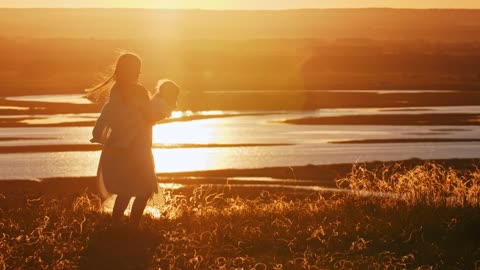 Sharing sunset with our dogs