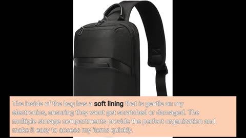 Real Comments: BANGE Sling Bag, Waterproof Men's Chest Bag Shoulder bags Crossbody Sling Backpa...
