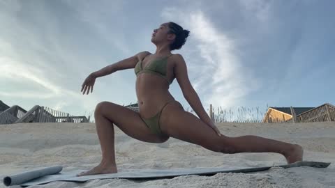 Beachside Yoga Session with Sarah Lace