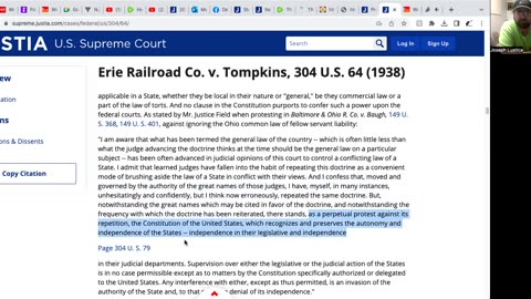 Erie Railroad Co. v. Tompkins, (1938)