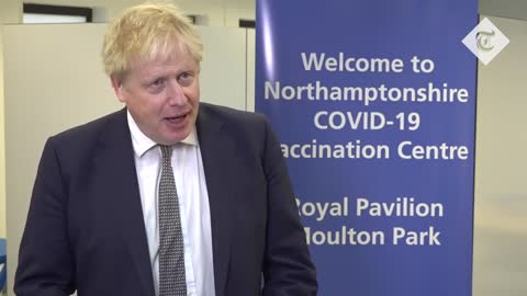 U.K. Prime Minister Boris Johnson On Anti-Vax Campaigners