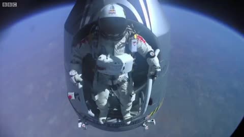 Jumping From Space! - Red Bull Space Dive - BBC