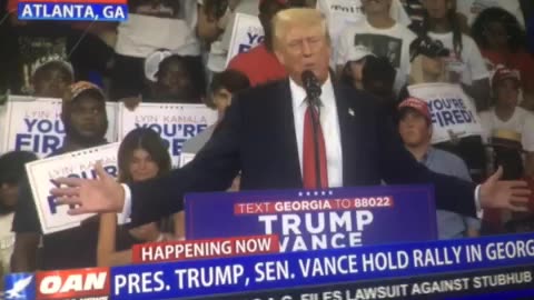 Pres Trump, Sen Vance hold rally in Georgia p 04