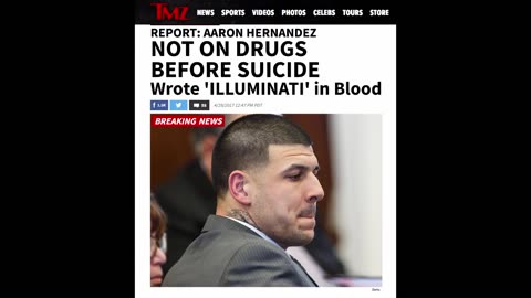 'AARON HERNANDEZ DRAWS ILLUMINATI SYMBOLISM IN HIS BLOOD BEFORE SUICIDE' - 2013