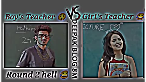 Girals Teacher VS Boys Teacher 💓--memes video status 💓--Facebook typing status Text Status video 💓