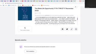 The ReferLife Opportunity T/TH 7 PM ET 17 November 2022