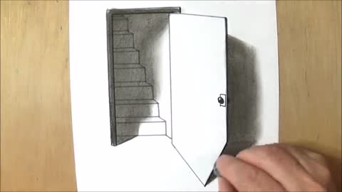 The Door Illusion - Magic Perspective with Pencil